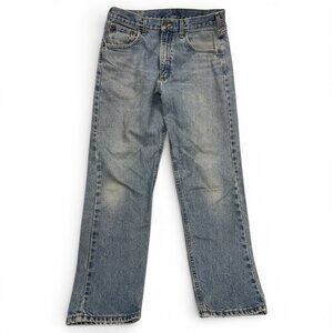 Carhartt B17 Denim Jeans Men's W 33 x L 29 Distressed Trashed Faded Blue